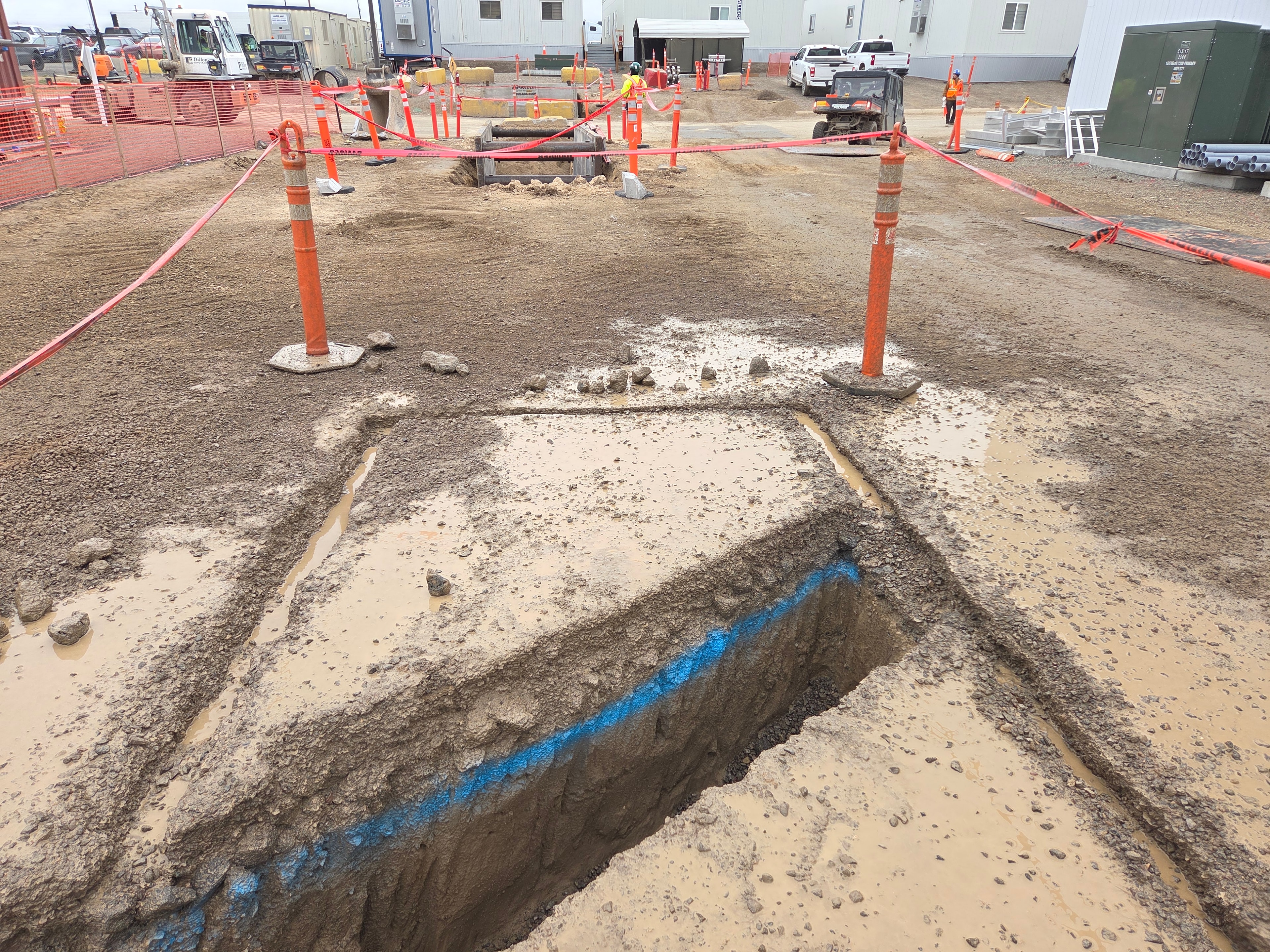 Chobani expansion utility lines excavation