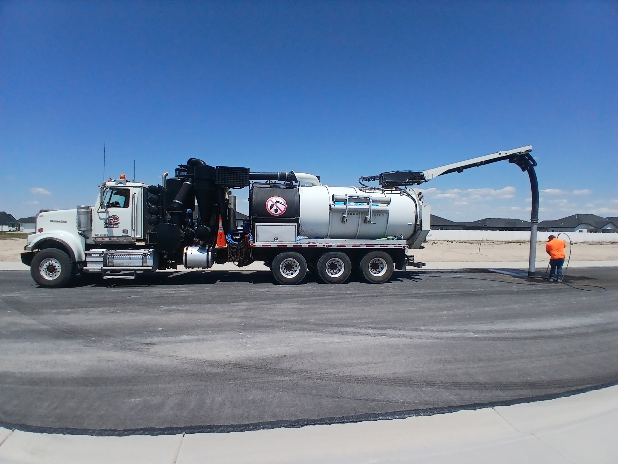 Chobani expansion vacuum truck pumping